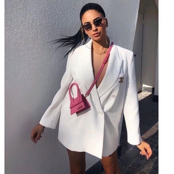 zara long double breasted coat